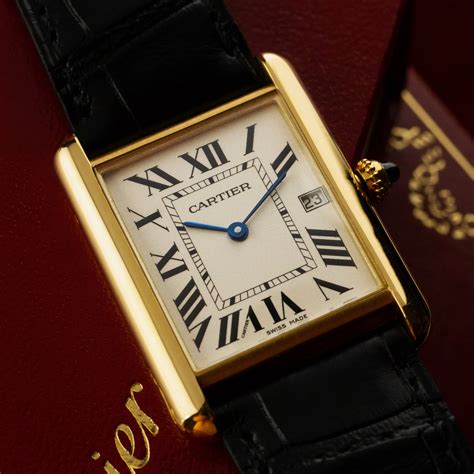 montre cartier tank|cartier military tank watch.